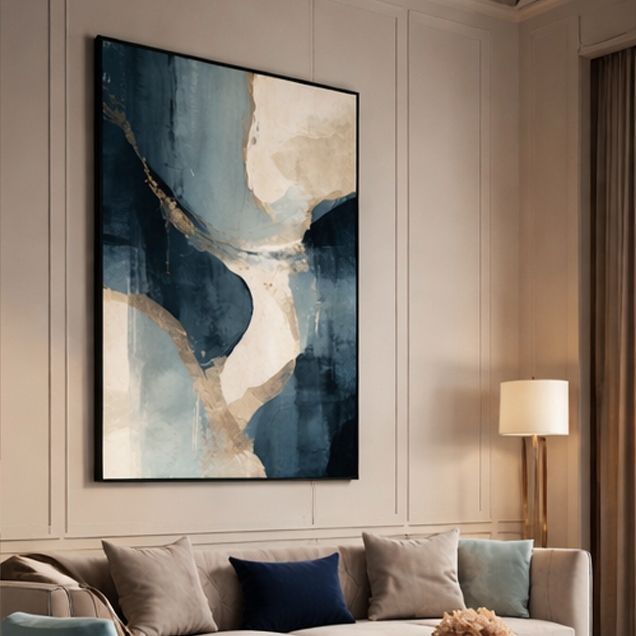Abstract Azure Painting image